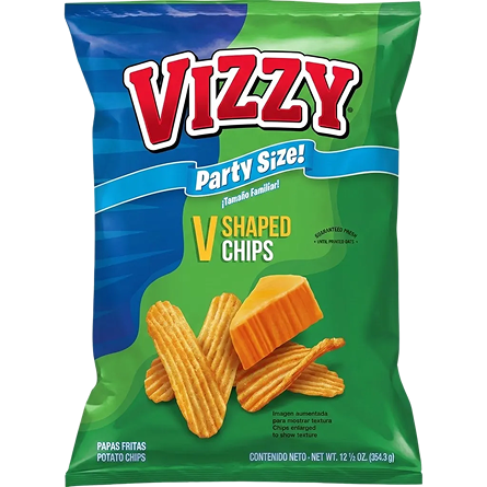 Vizzy V-Shaped Chips, Party Size