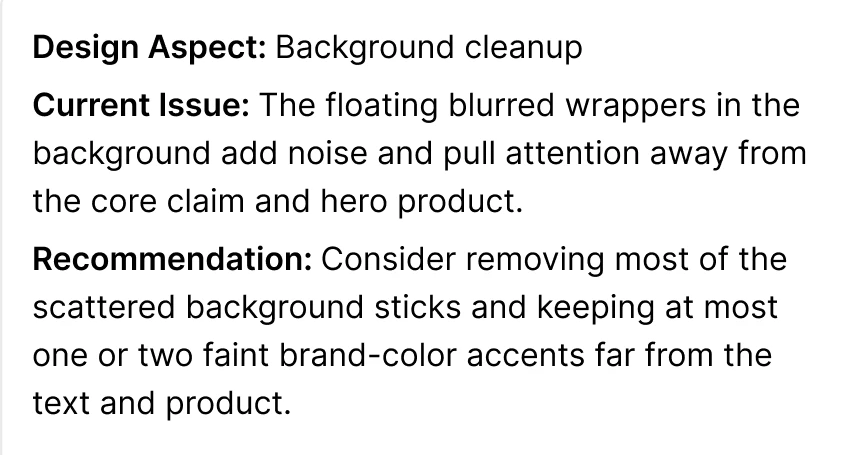 Recommendation: background cleanup
