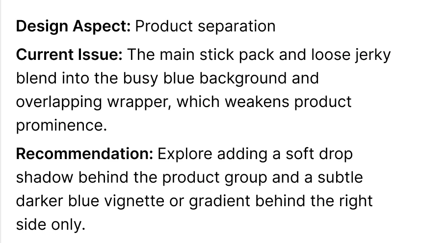 Recommendation: product separation